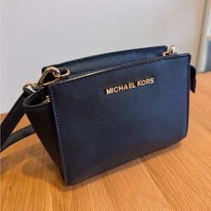 MICHAEL KORS Selma Mini Saffiano Leather Crossbody